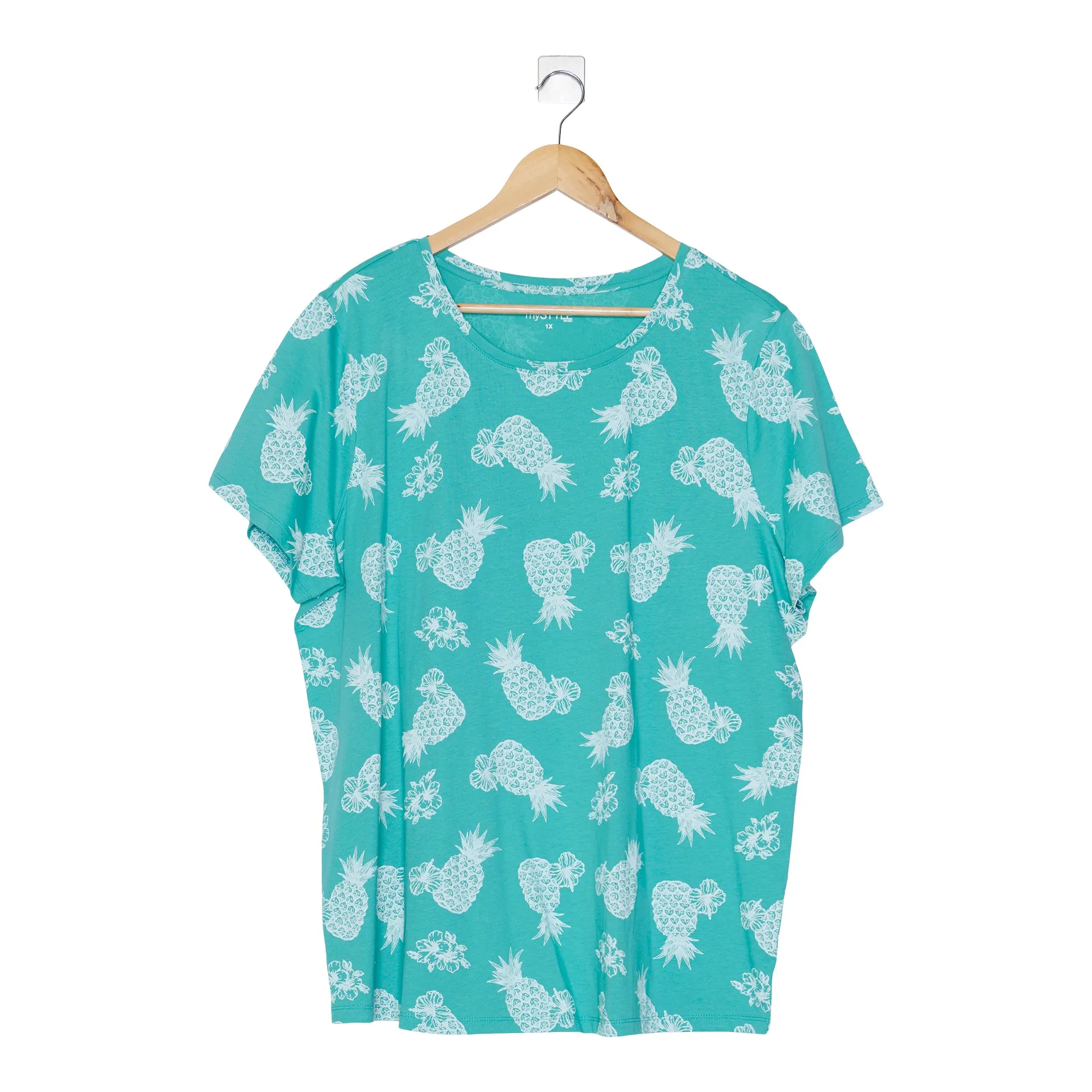 mySTYLE Women's Plus Seasonal Printed Scoop Neck T-Shirt sold by Giant Tiger product image thumbnail 2