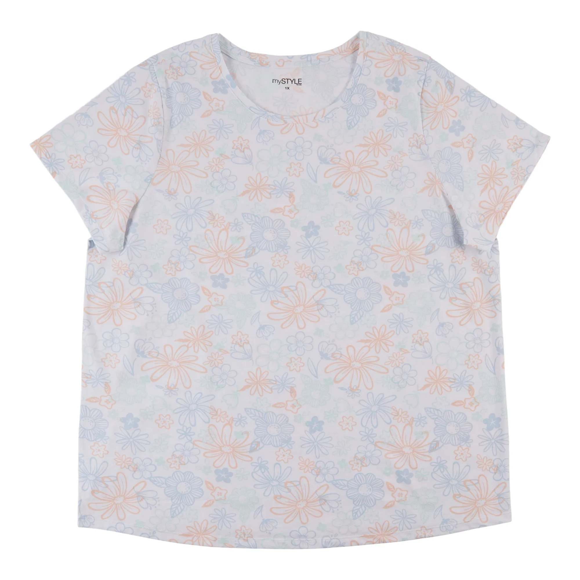 mySTYLE Women's Plus Seasonal Printed Scoop Neck T-Shirt sold by Giant Tiger product image thumbnail 3