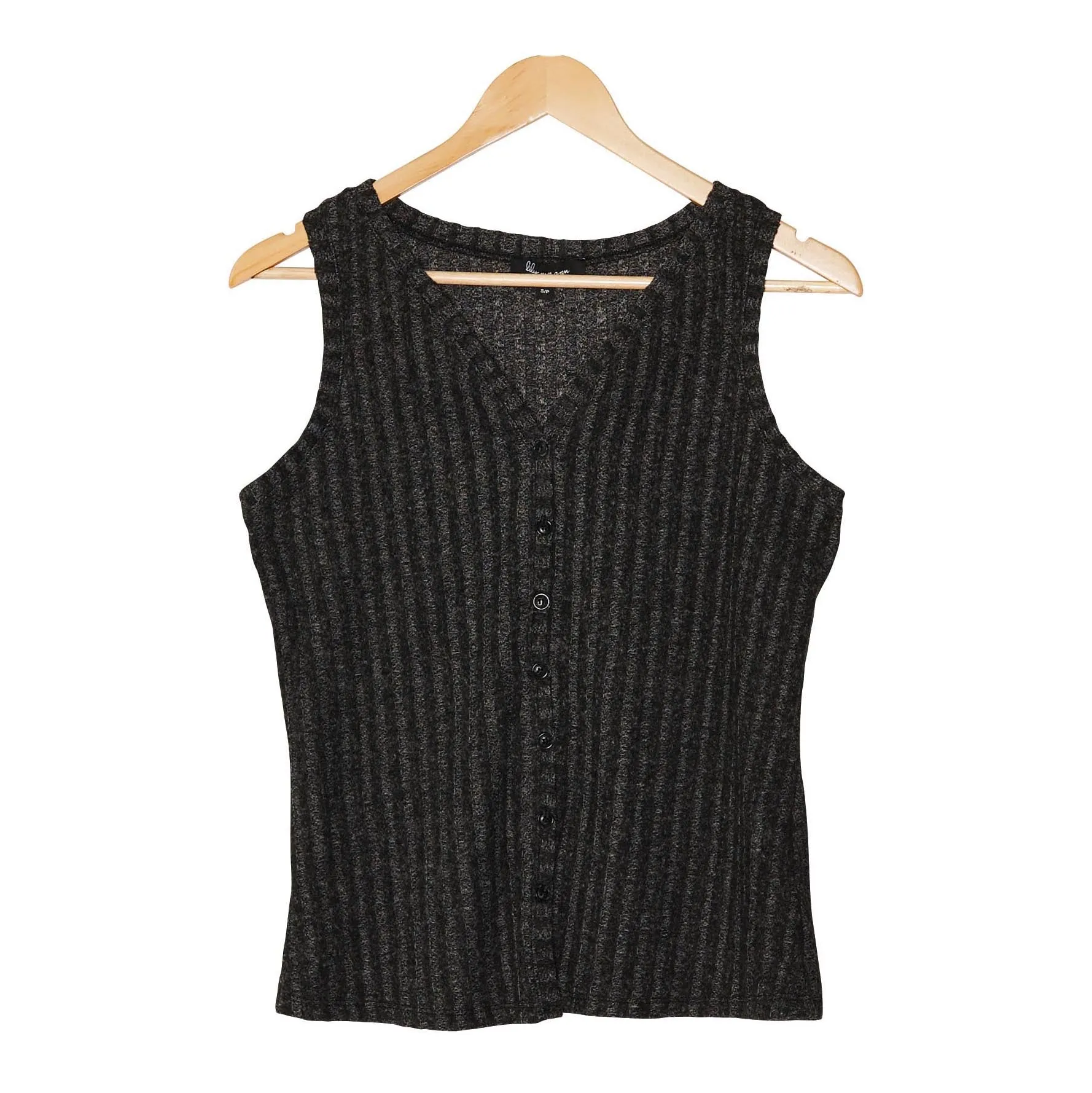 lily morgan Women's Button Trim Top sold by Giant Tiger