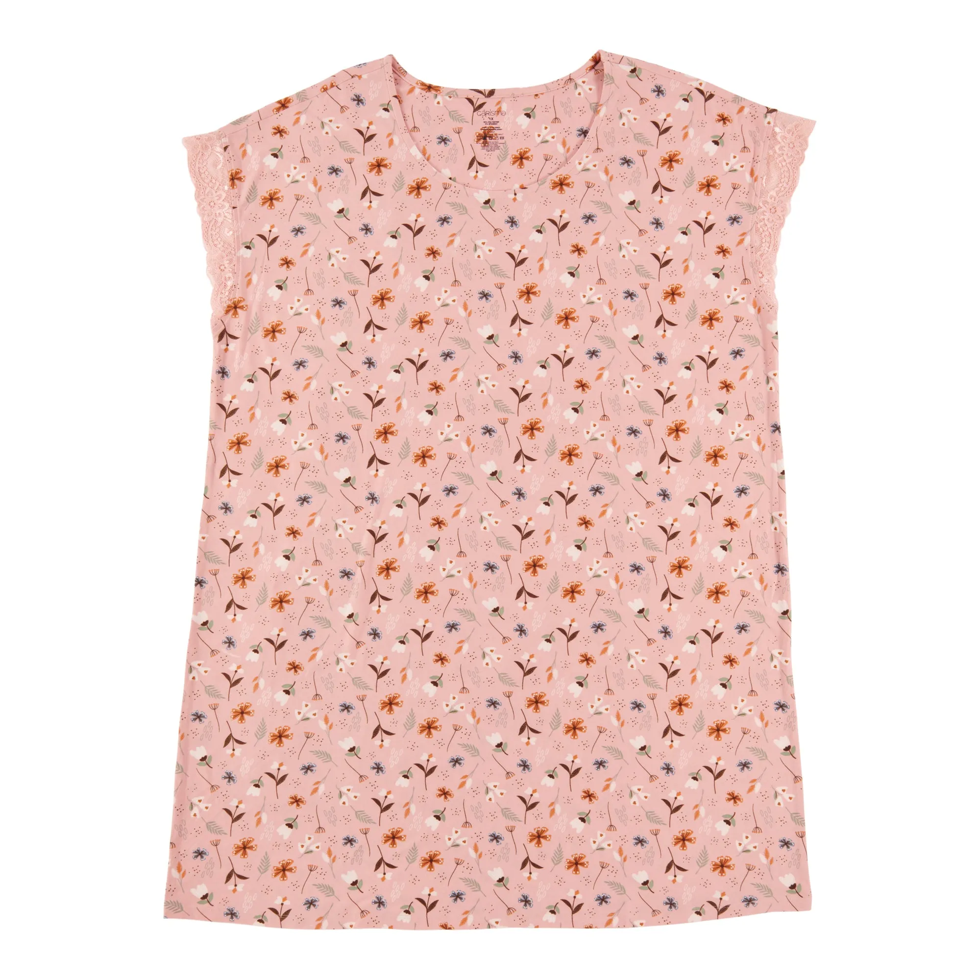 Carisma Women's Plus Perfect Dream Peachy Sleepshirt with Lace sold by Giant Tiger product image thumbnail 2