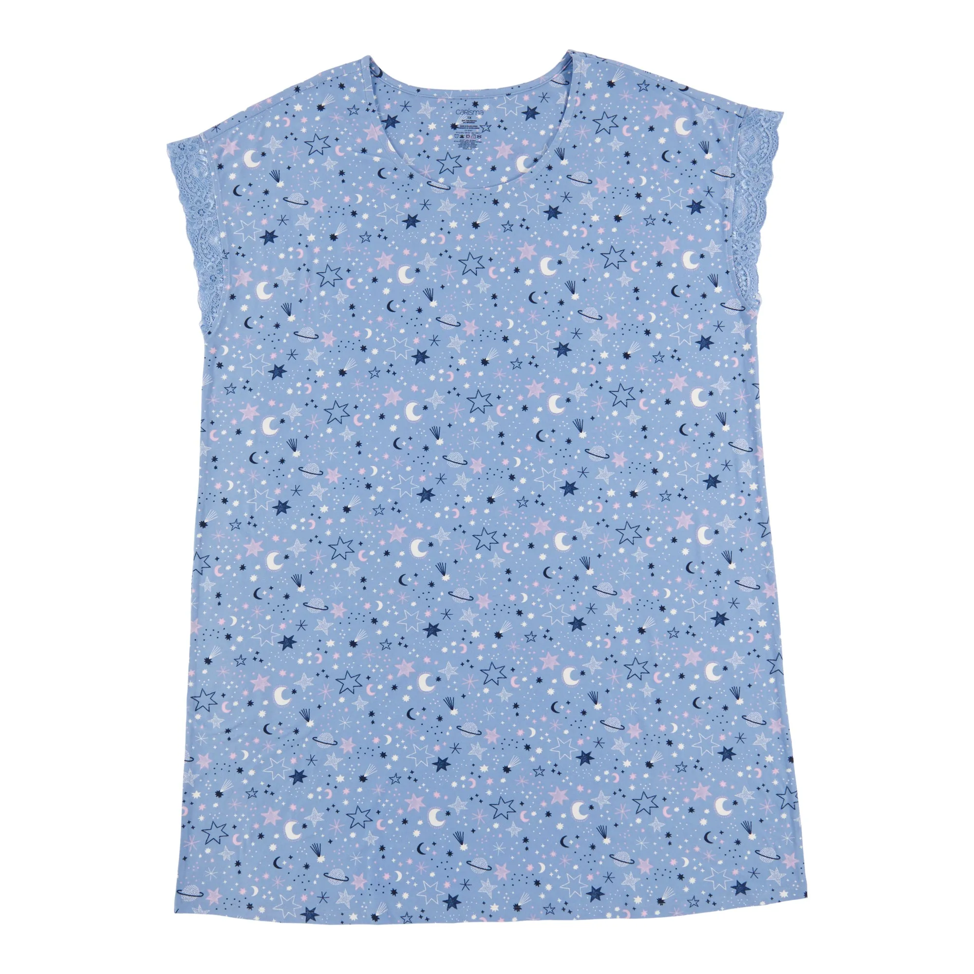 Carisma Women's Plus Perfect Dream Peachy Sleepshirt with Lace sold by Giant Tiger