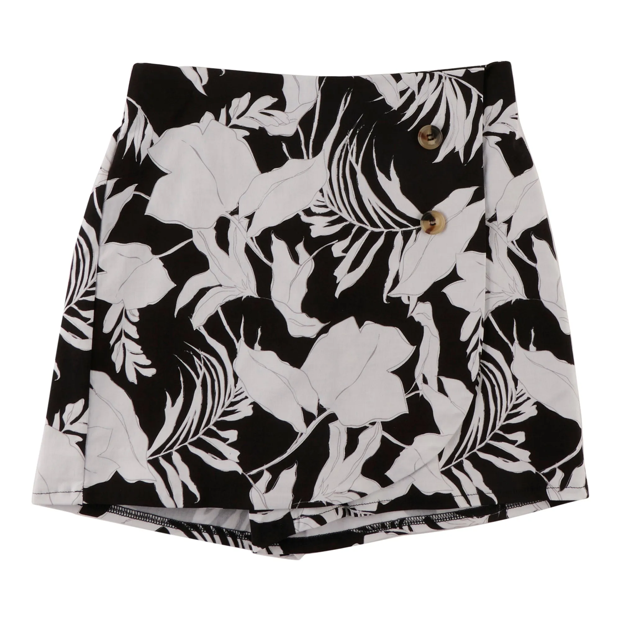 lily morgan Women's Tropical Printed Skort with Buttons sold by Giant Tiger