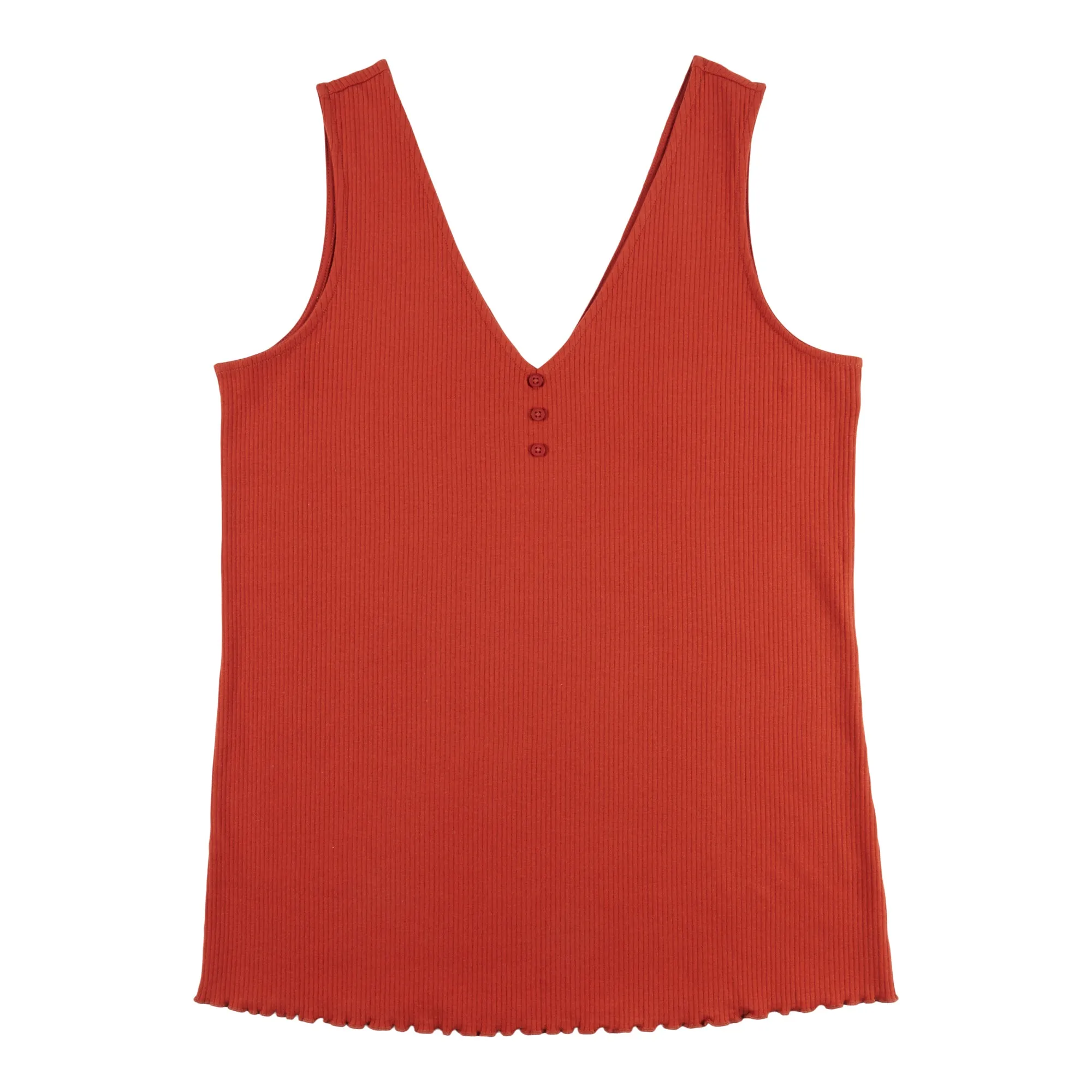 mySTYLE Women's Plus Quest Solid Rib Henley Tank sold by Giant Tiger product image thumbnail 2