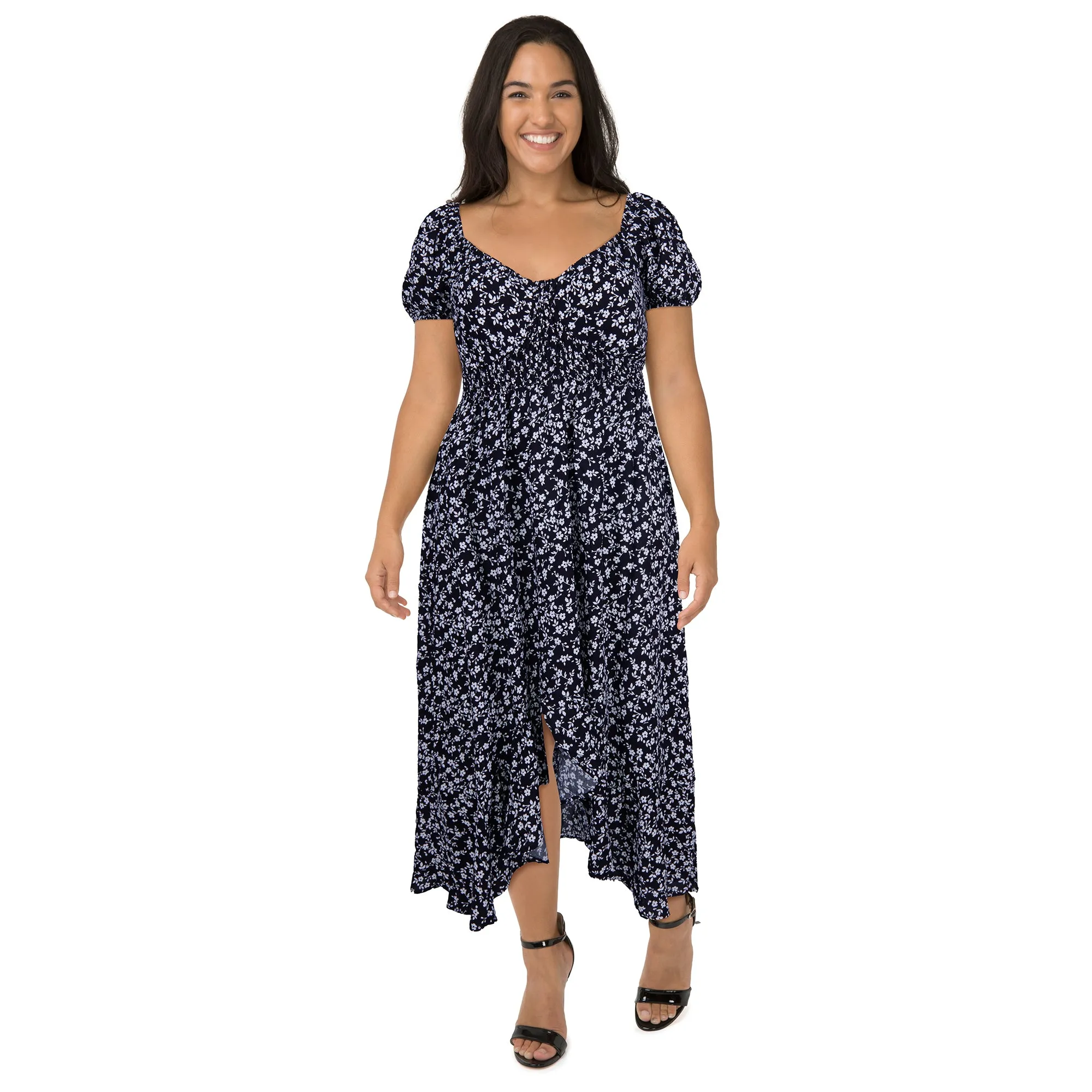 lily morgan Women's Plus Tropical Printed Maxi Dress sold by Giant Tiger