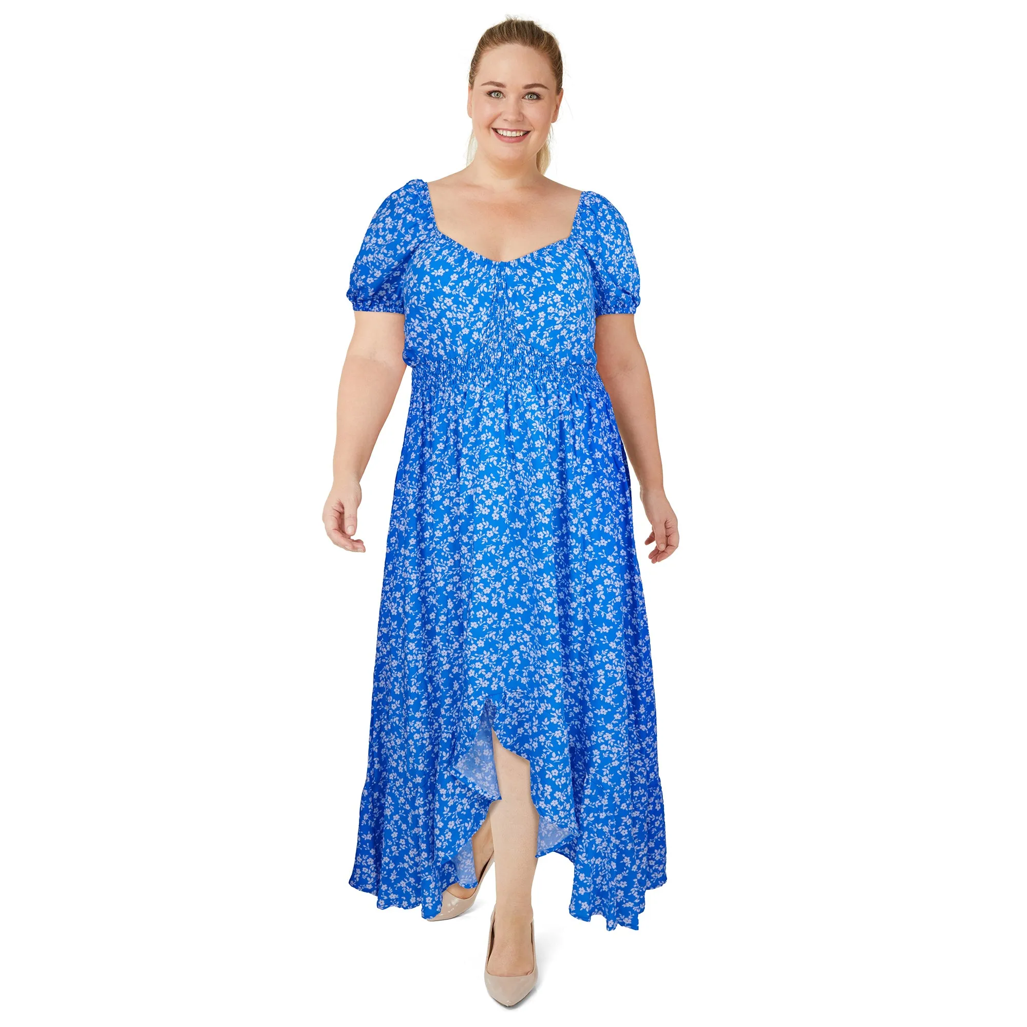 lily morgan Women's Plus Tropical Printed Maxi Dress sold by Giant Tiger product image thumbnail 2