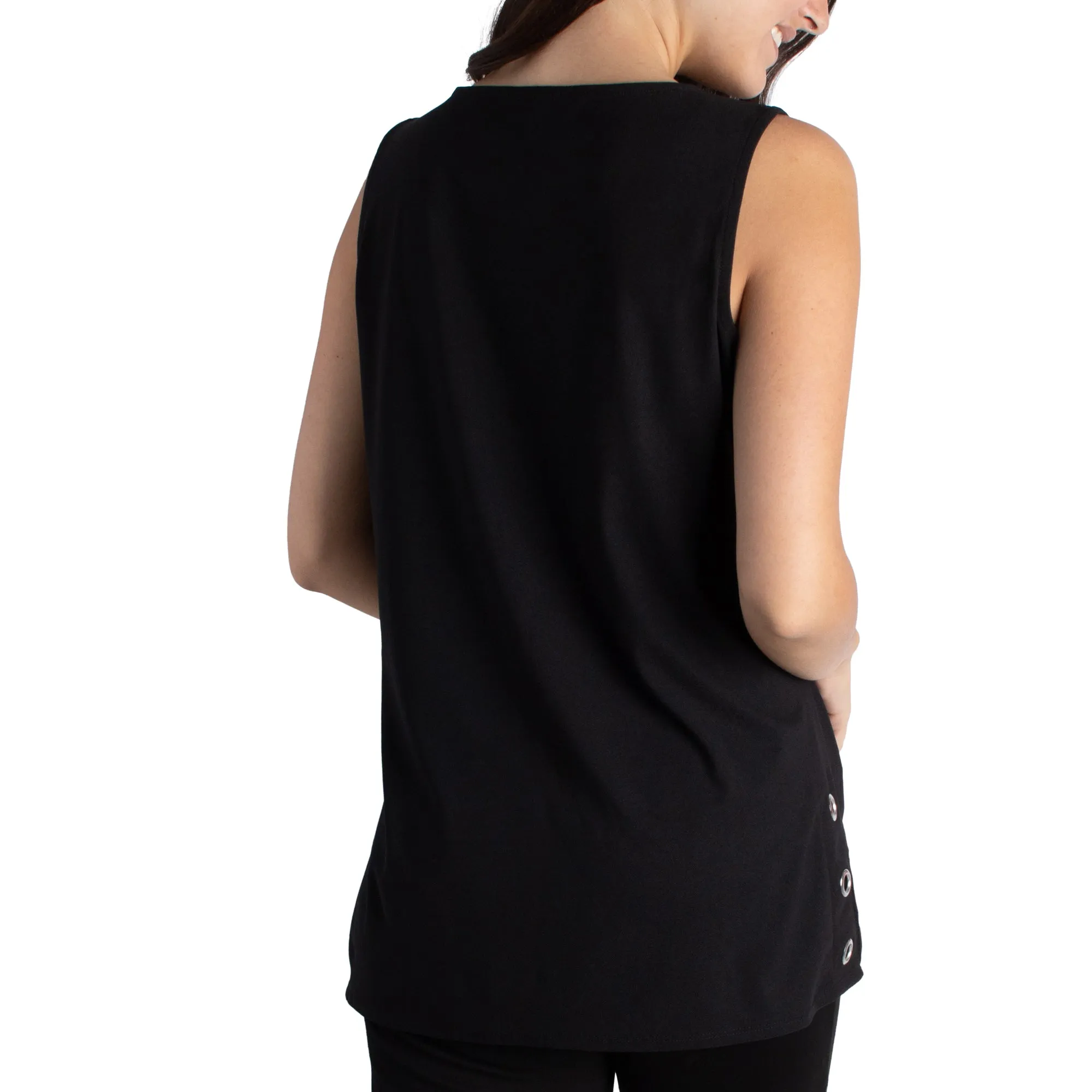 lily morgan Woman's Solid Grommet Top sold by Giant Tiger product image thumbnail 2