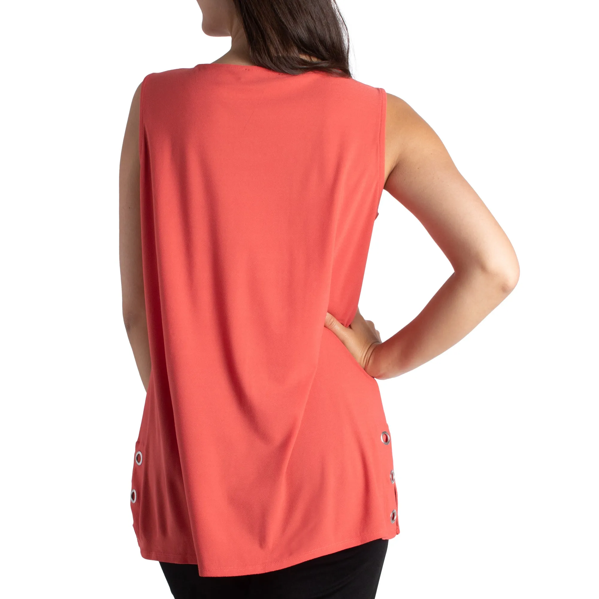 lily morgan Woman's Solid Grommet Top sold by Giant Tiger product image thumbnail 4
