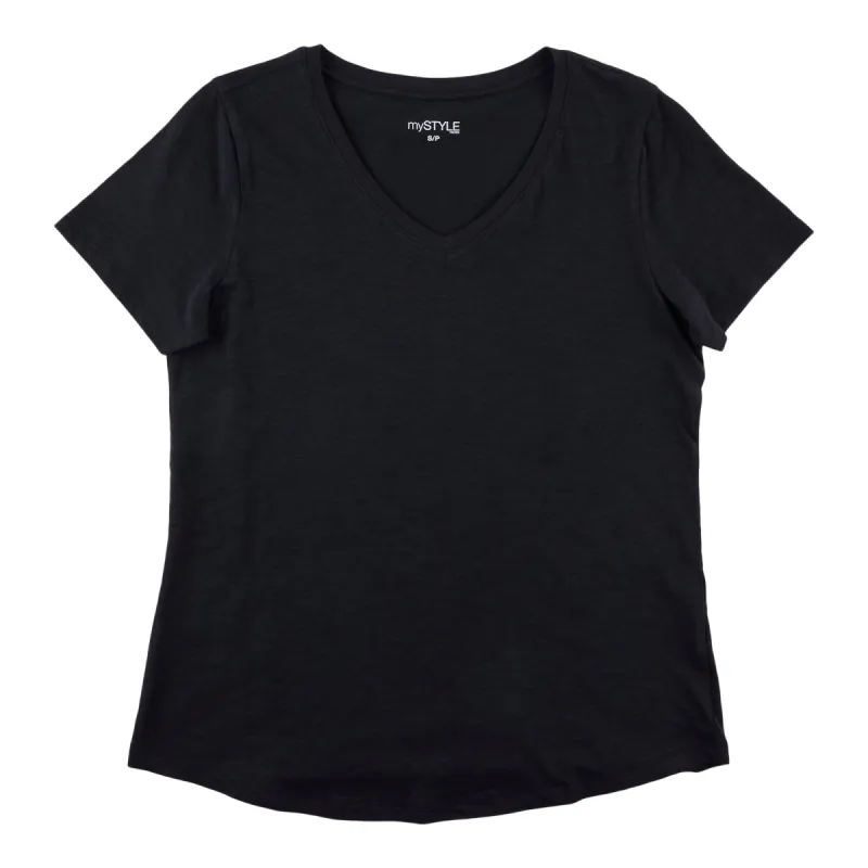 mySTYLE Women's V-Neck T-Shirt sold by Giant Tiger