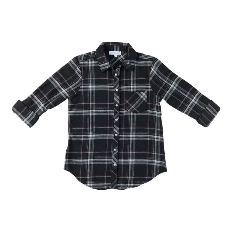 mySTYLE Women's Flannel Shirt with Snap Buttons sold by Giant Tiger