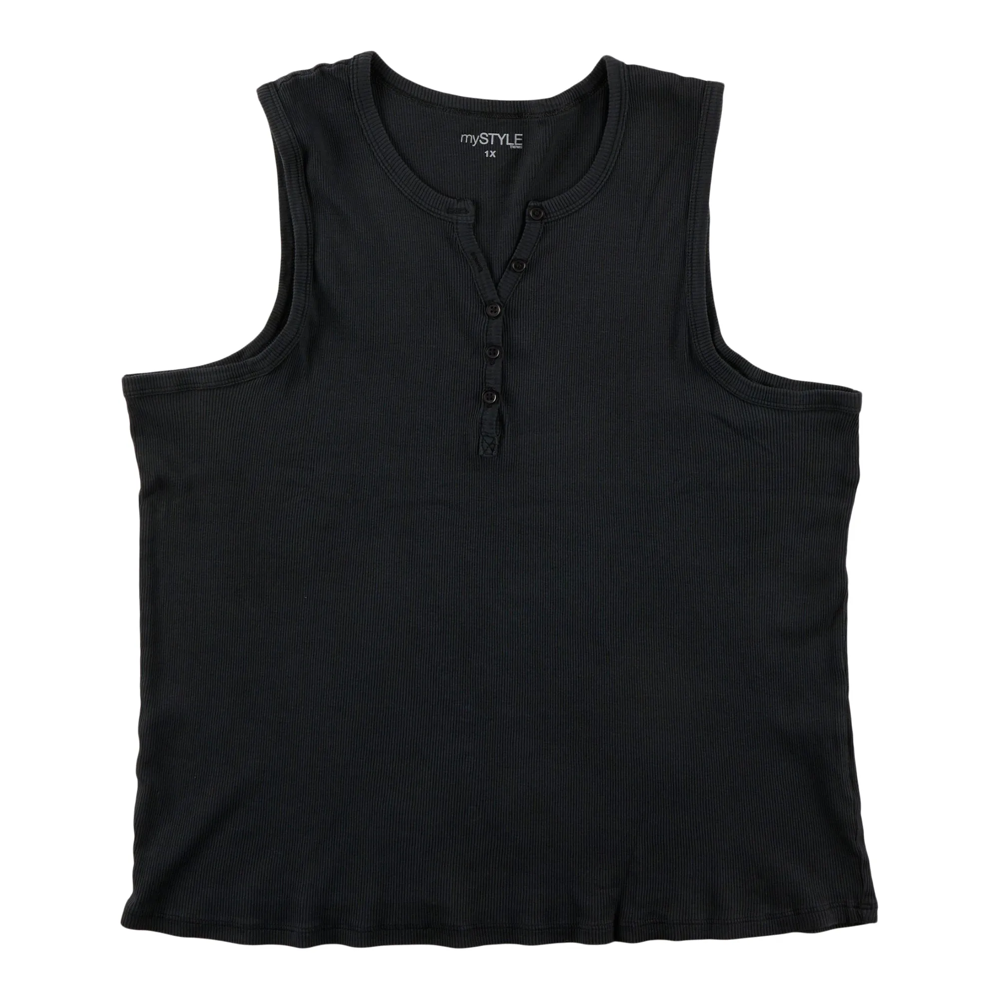 mySTYLE Women's Plus Ribbed Tank sold by Giant Tiger