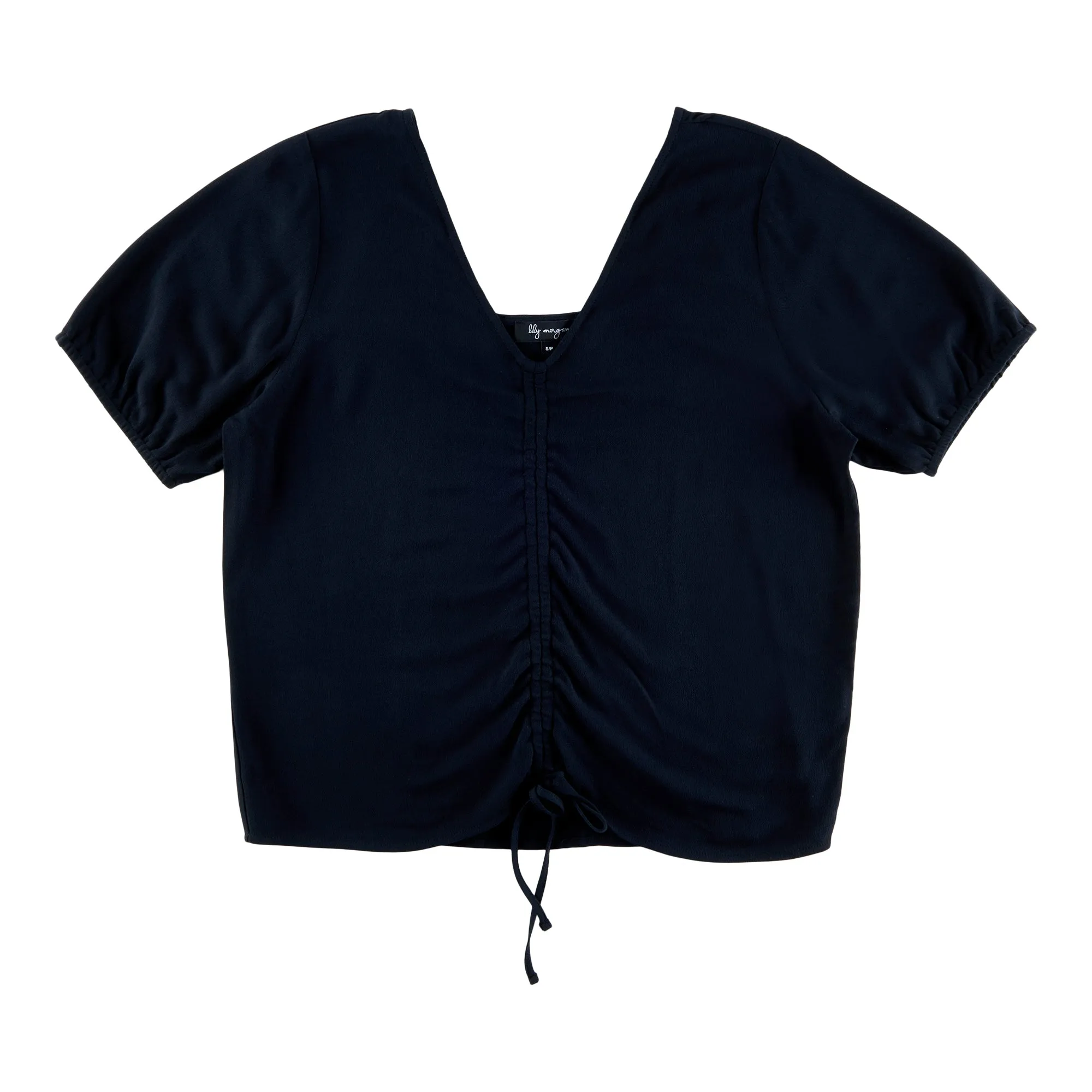 lily morgan Women's Mystic Solid Ruched Front Top sold by Giant Tiger product image thumbnail 3