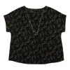 lily morgan Women's Plus Round Neck Blouse with Necklace sold by Giant Tiger