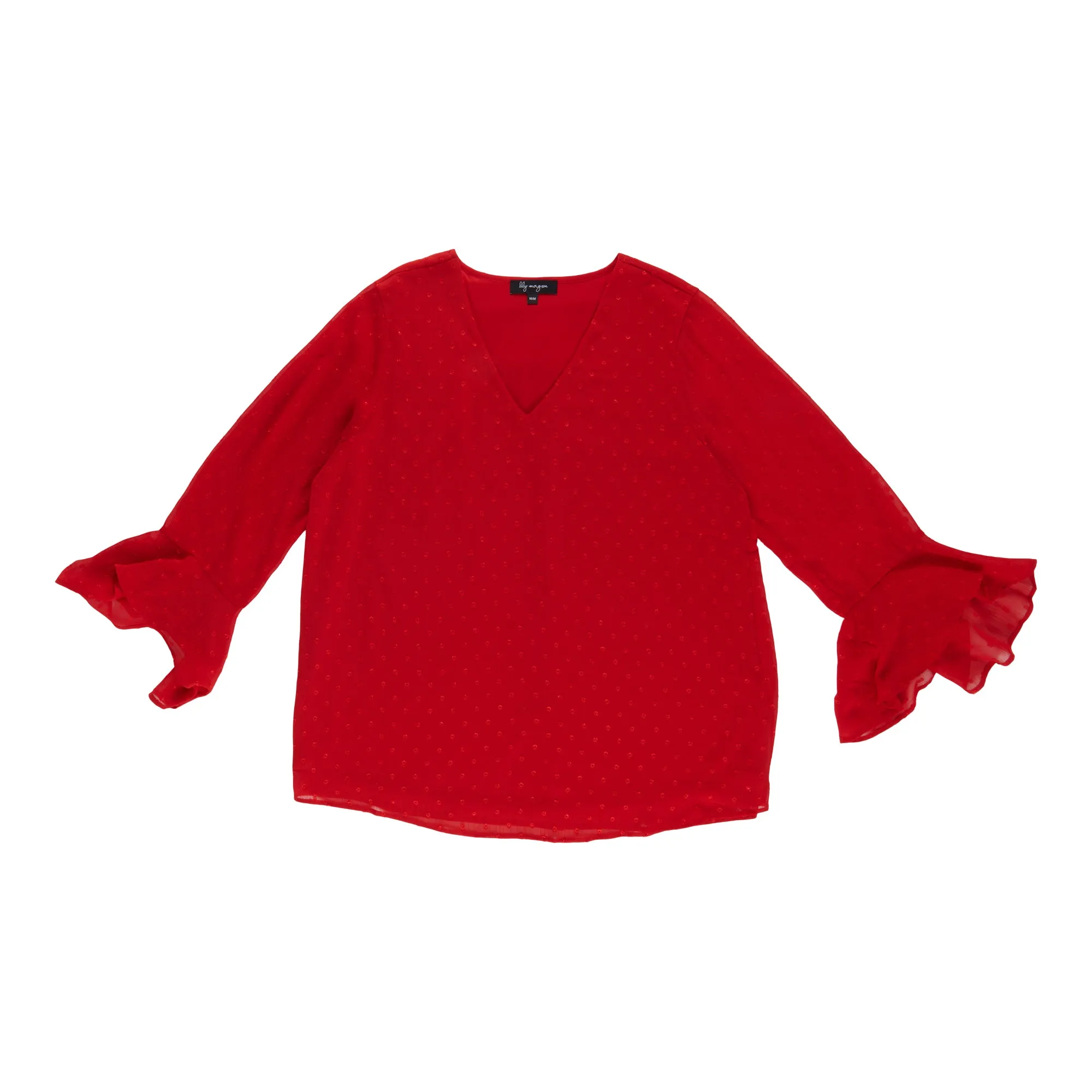 lily morgan Women's Ruffle Sleeve Top sold by Giant Tiger product image thumbnail 2