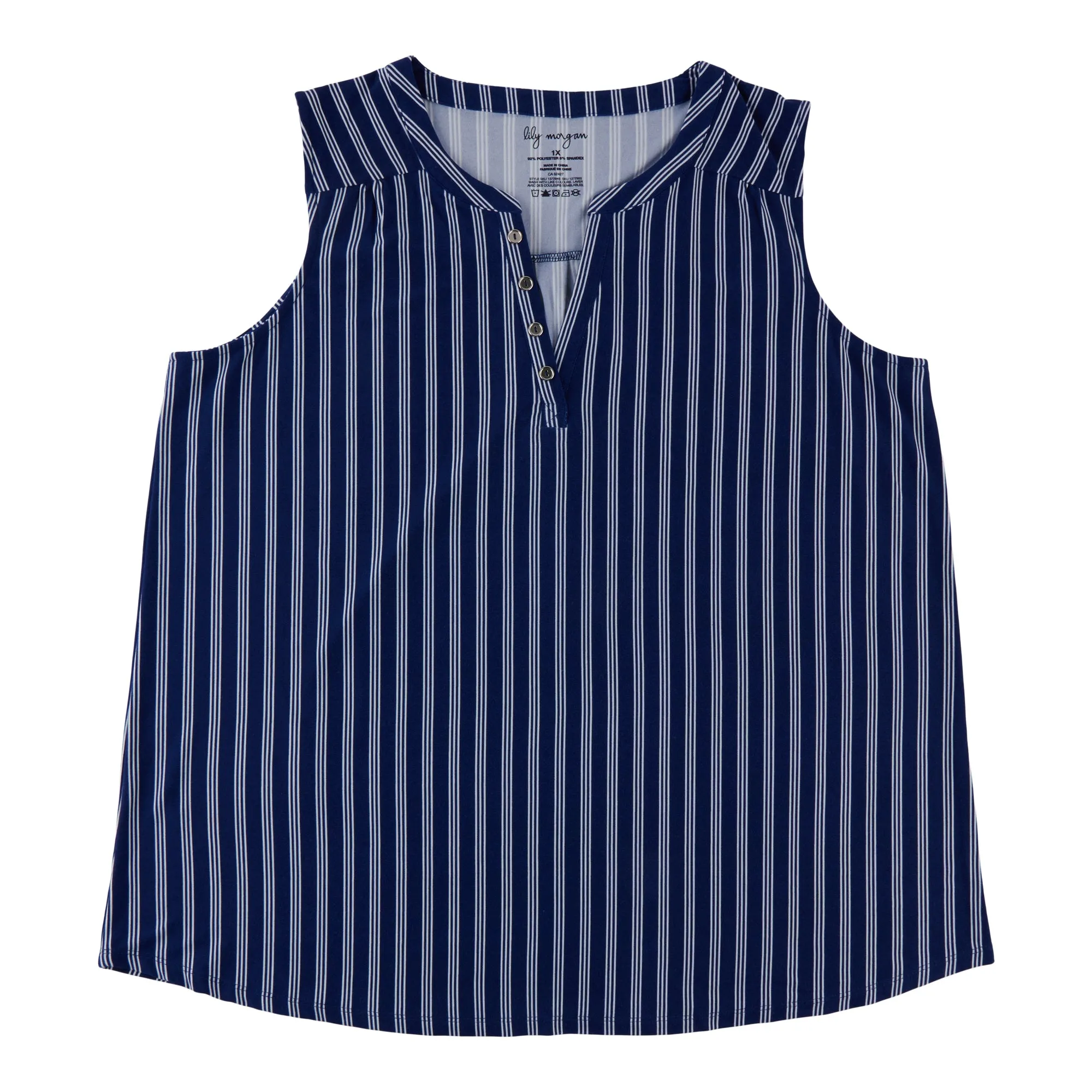 lily morgan Women's Plus Printed Button Detail Camisole sold by Giant Tiger product image thumbnail 2