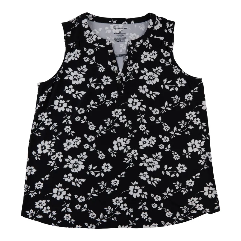 lily morgan Women's Plus Printed Button Detail Camisole sold by Giant Tiger