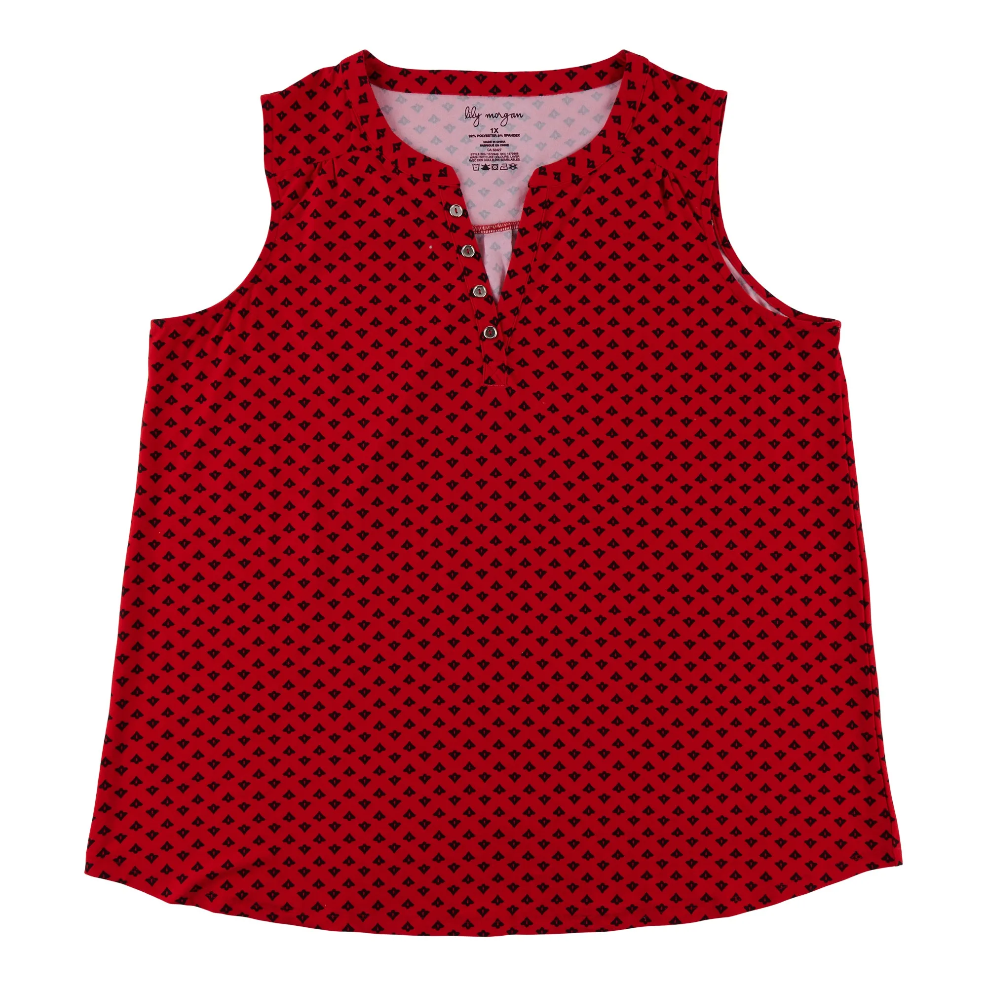 lily morgan Women's Plus Printed Button Detail Camisole sold by Giant Tiger product image thumbnail 3