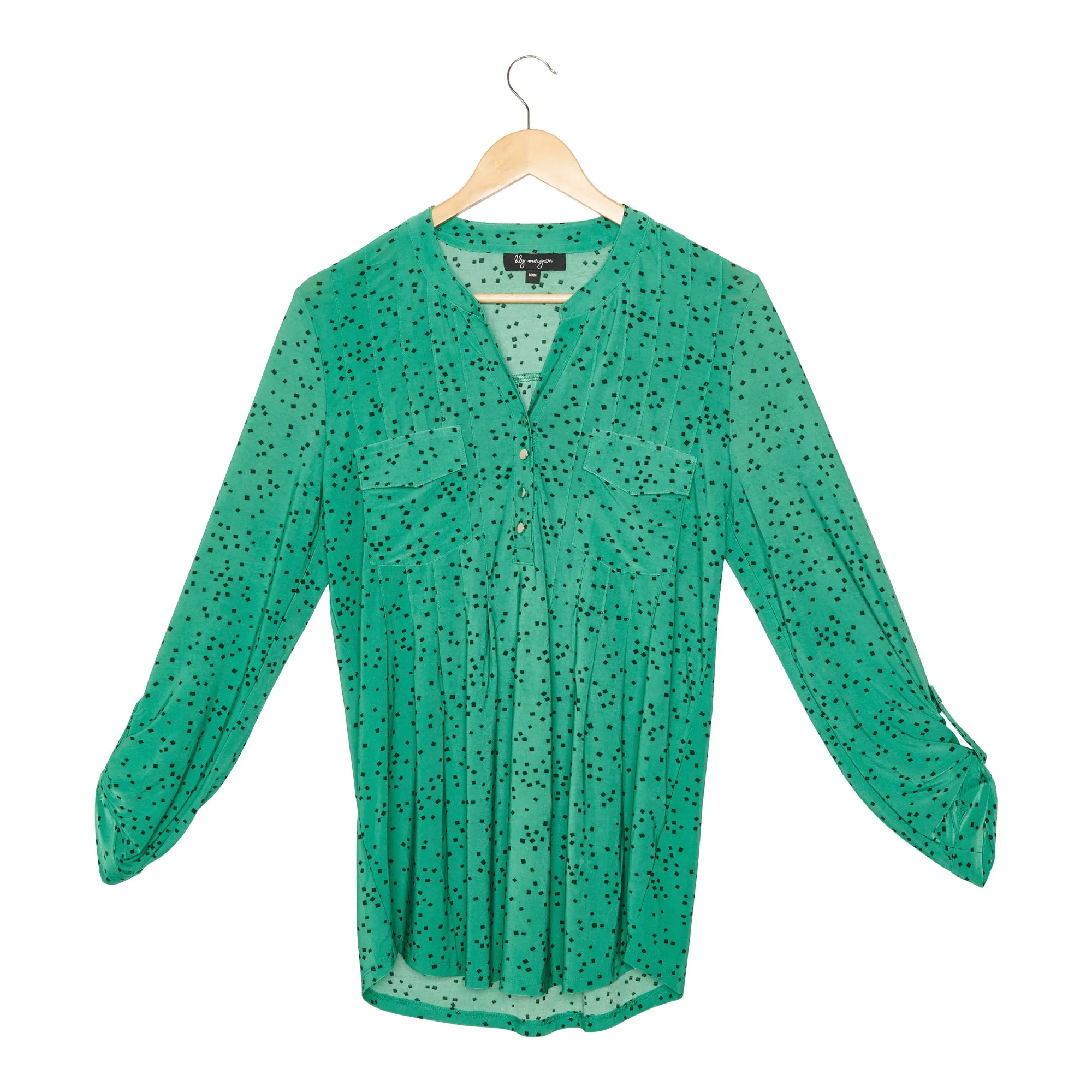 lily morgan Women's Spring Flair Printed Pintuck Top sold by Giant Tiger product image thumbnail 3