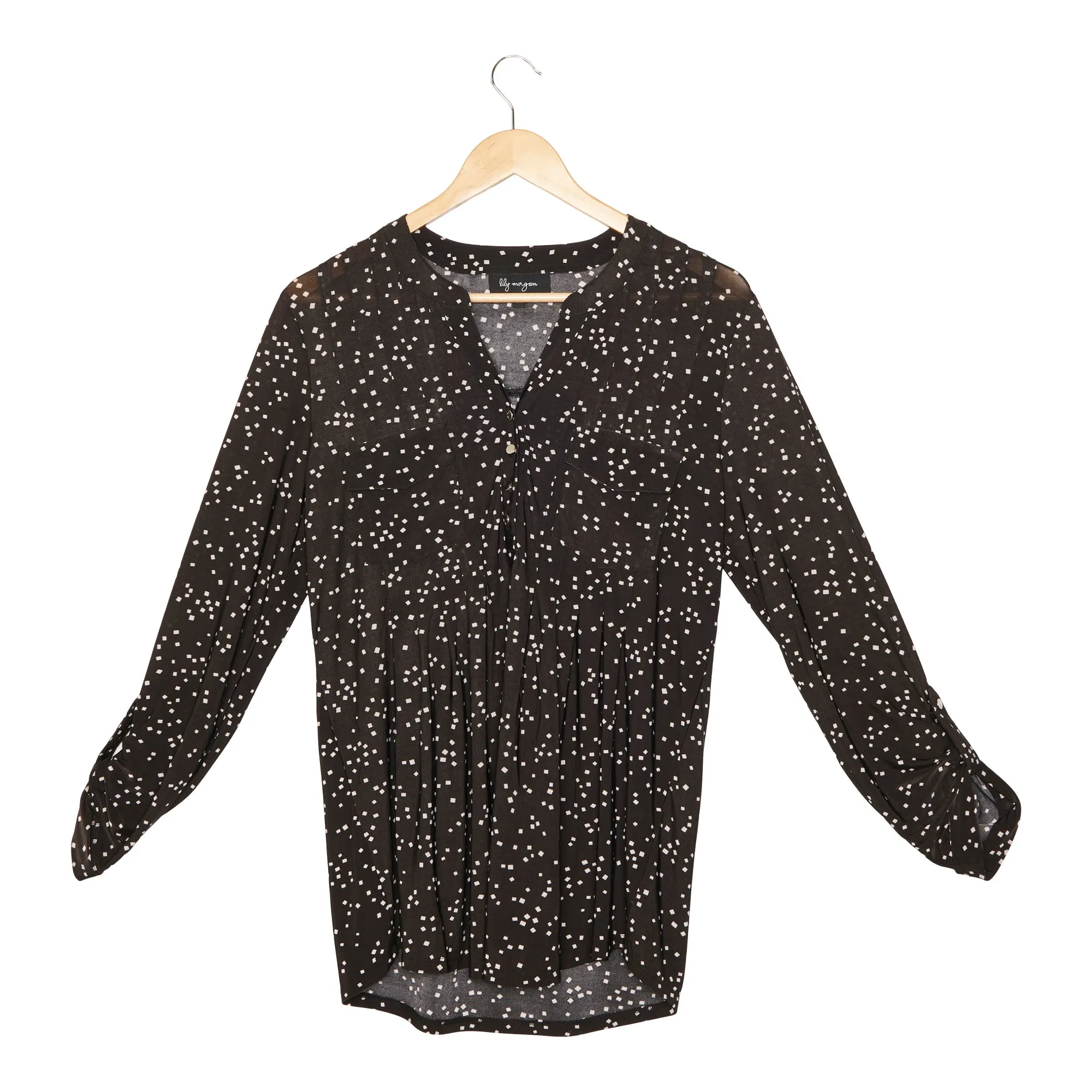 lily morgan Women's Spring Flair Printed Pintuck Top sold by Giant Tiger product image thumbnail 2