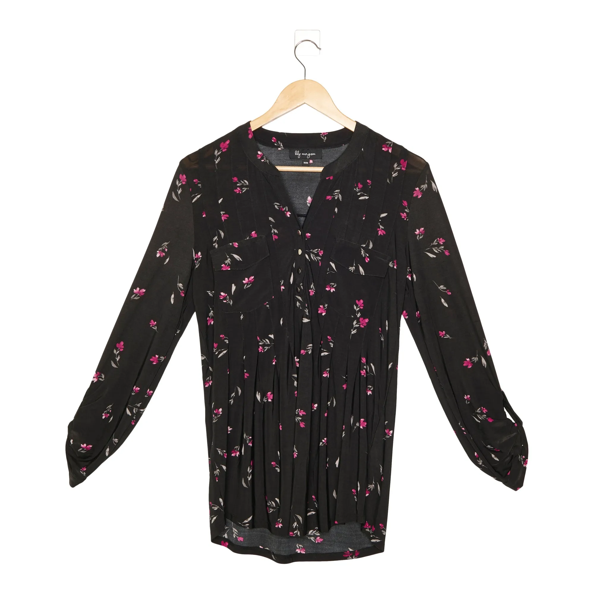 lily morgan Women's Spring Flair Printed Pintuck Top sold by Giant Tiger