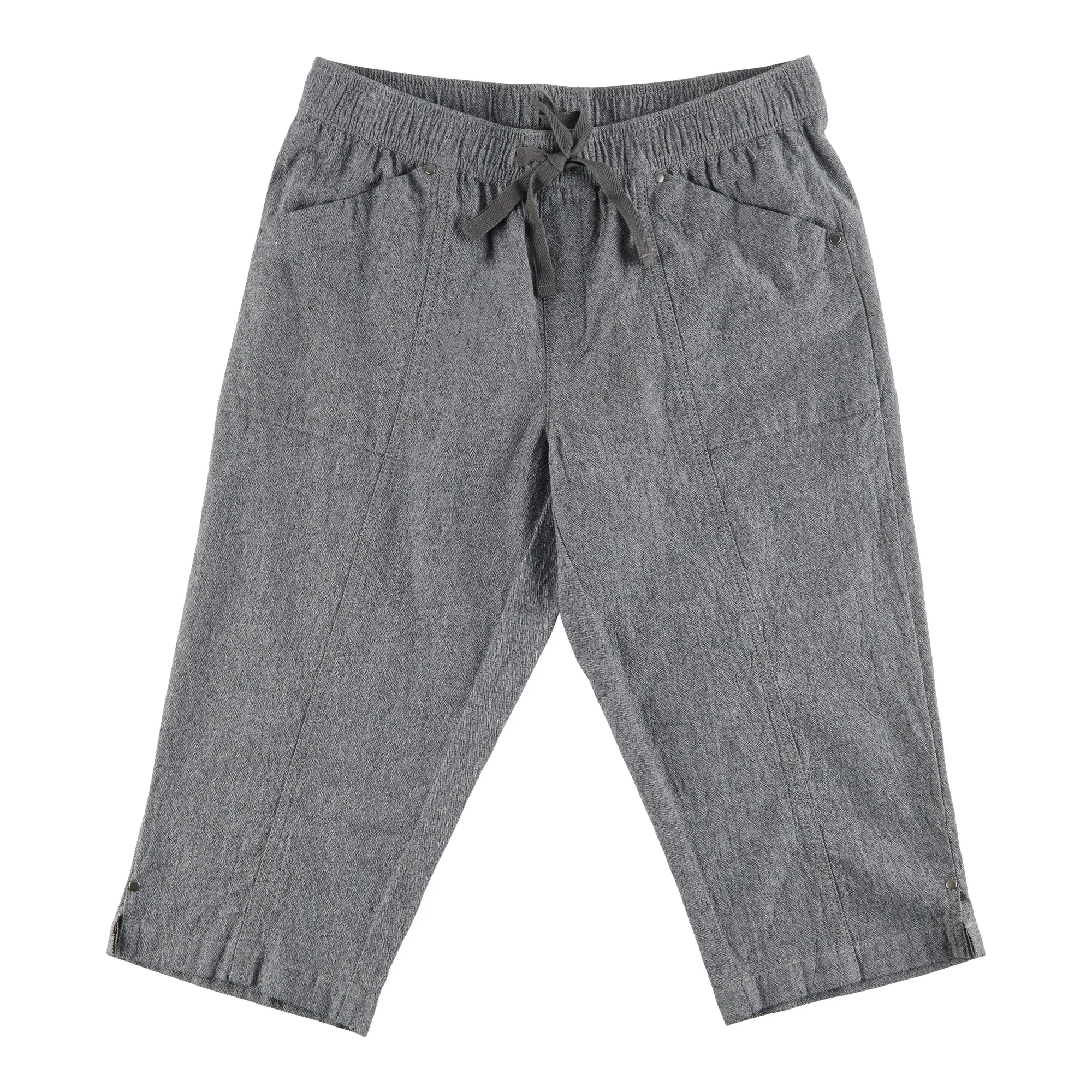 Classic Editions Women's Summer Look Mix Crinkle Capri Bottoms sold by Giant Tiger