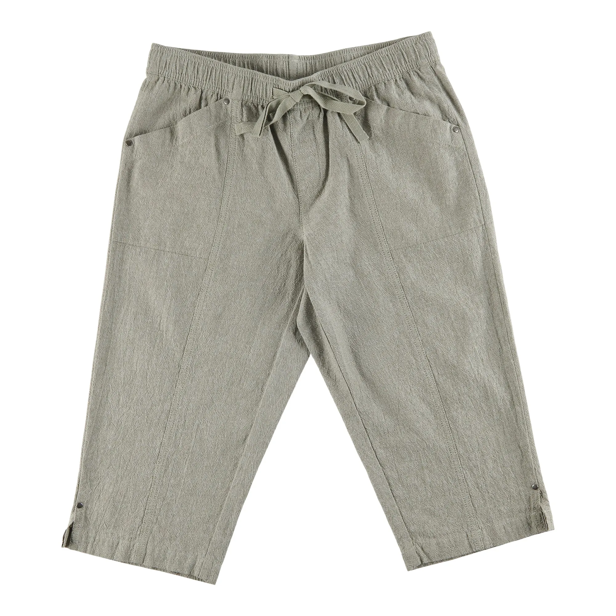 Classic Editions Women's Summer Look Mix Crinkle Capri Bottoms sold by Giant Tiger product image thumbnail 3