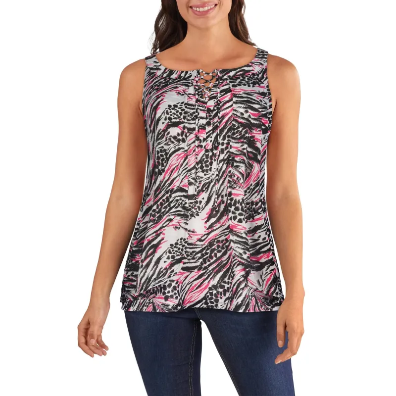 lily morgan Women's Simply Chic Mesh Twofer Tank Top sold by Giant Tiger
