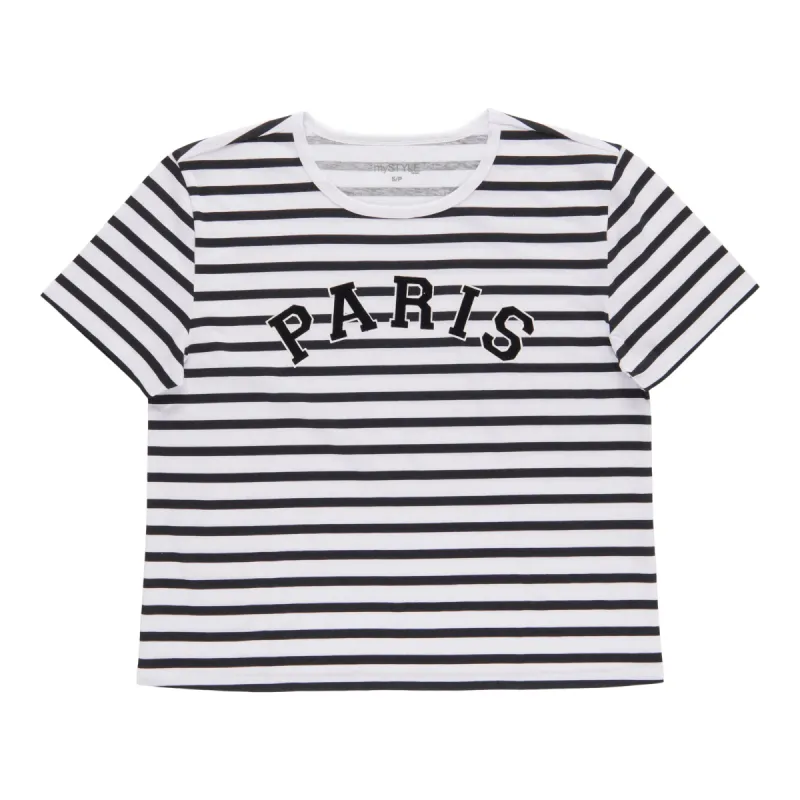 mySTYLE Women's Striped Screen Tee sold by Giant Tiger