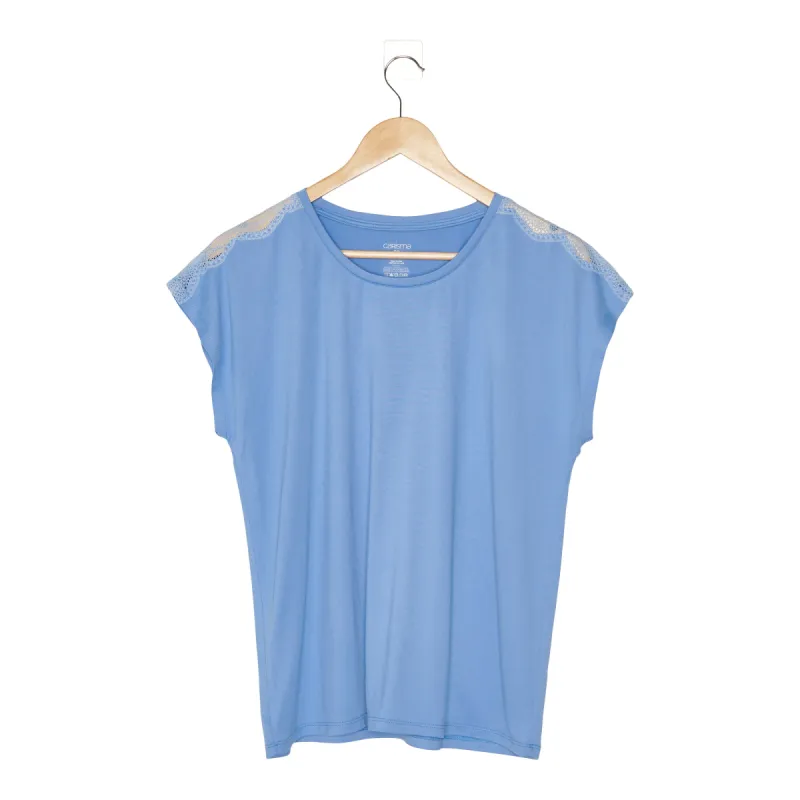 Carisma Women's Simply Dreaming Peachy PJ Top with Lace sold by Giant Tiger