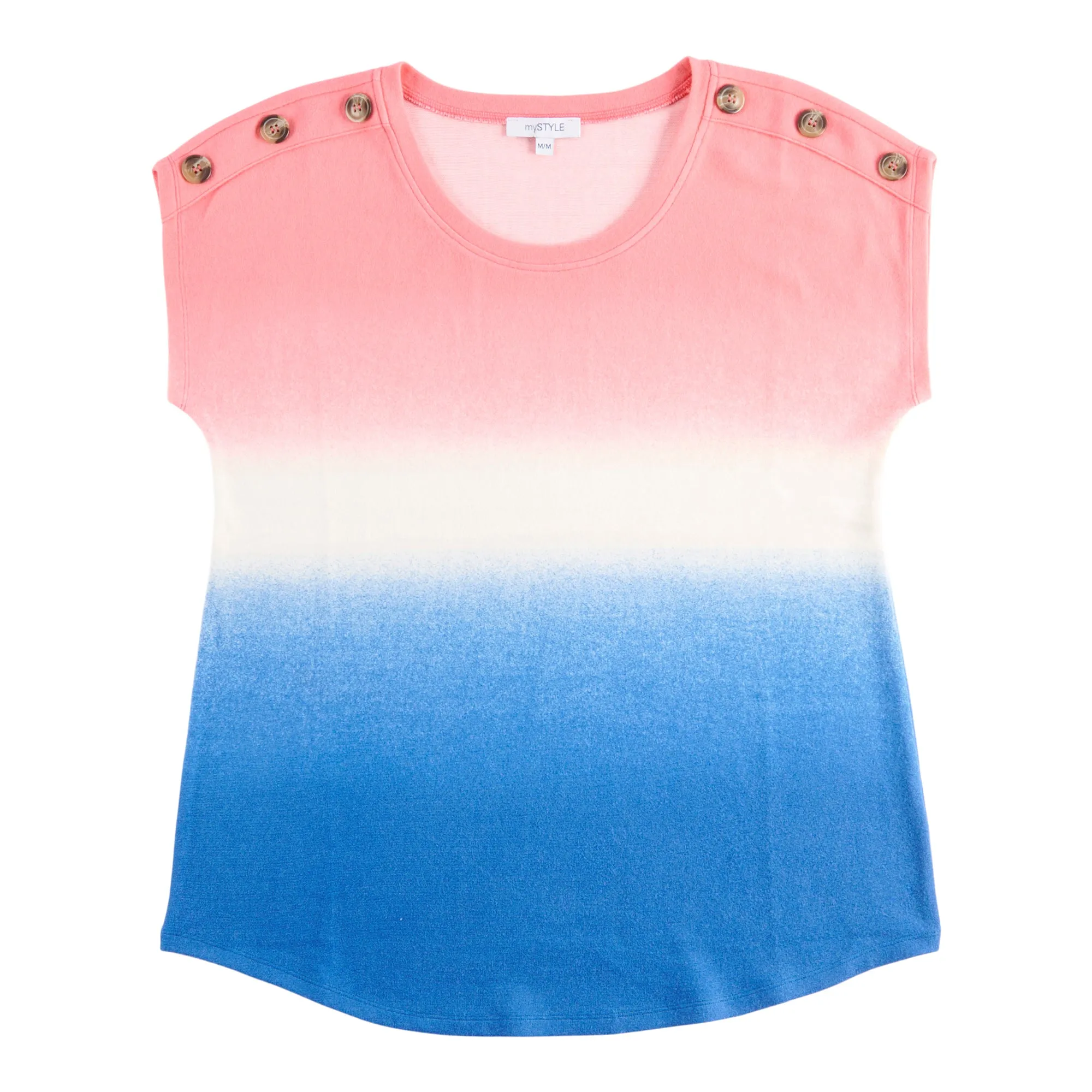 mySTYLE Women's Cool Comfort Dip Dye Top sold by Giant Tiger