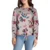 lily morgan Women's Round Neck Tie-Front Blouse sold by Giant Tiger