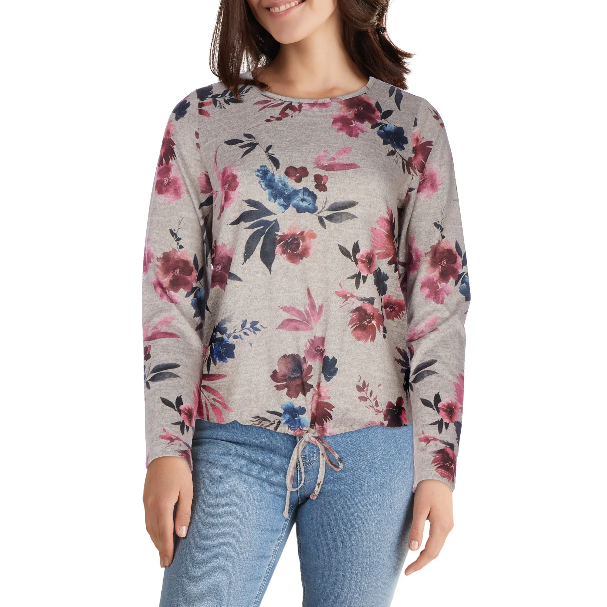 lily morgan Women's Round Neck Tie-Front Blouse sold by Giant Tiger product image thumbnail 3