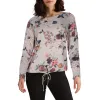 lily morgan Women's Round Neck Tie-Front Blouse sold by Giant Tiger