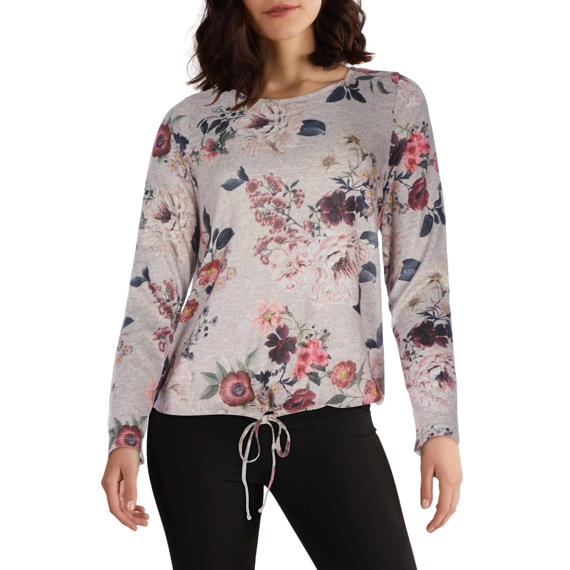 lily morgan Women's Round Neck Tie-Front Blouse sold by Giant Tiger