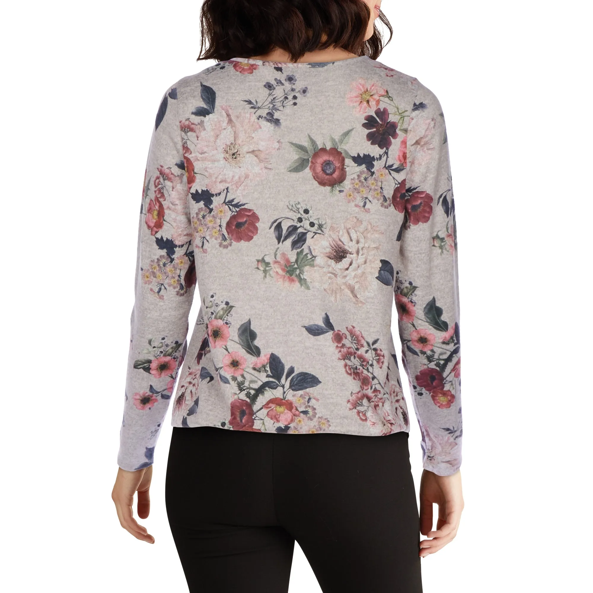 lily morgan Women's Round Neck Tie-Front Blouse sold by Giant Tiger product image thumbnail 2