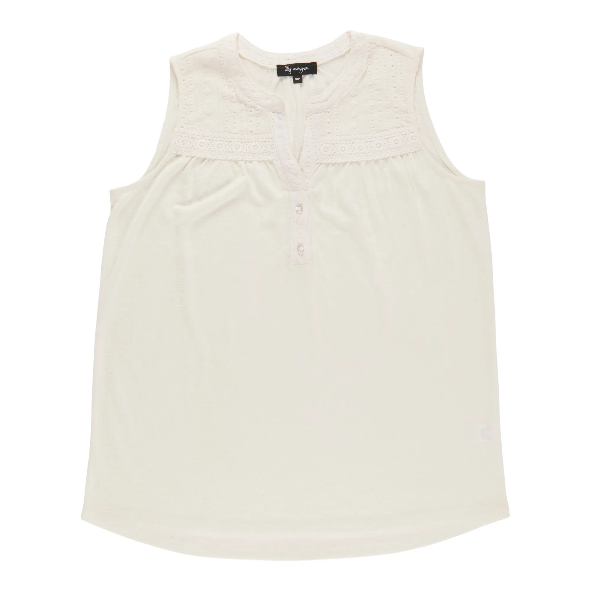 lily morgan Women's Exotic Solid Eyelet Cami sold by Giant Tiger