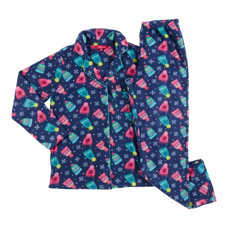 Carisma Women's Starry Nights Long Sleeve Collared PJ Set, 2-Piece sold by Giant Tiger