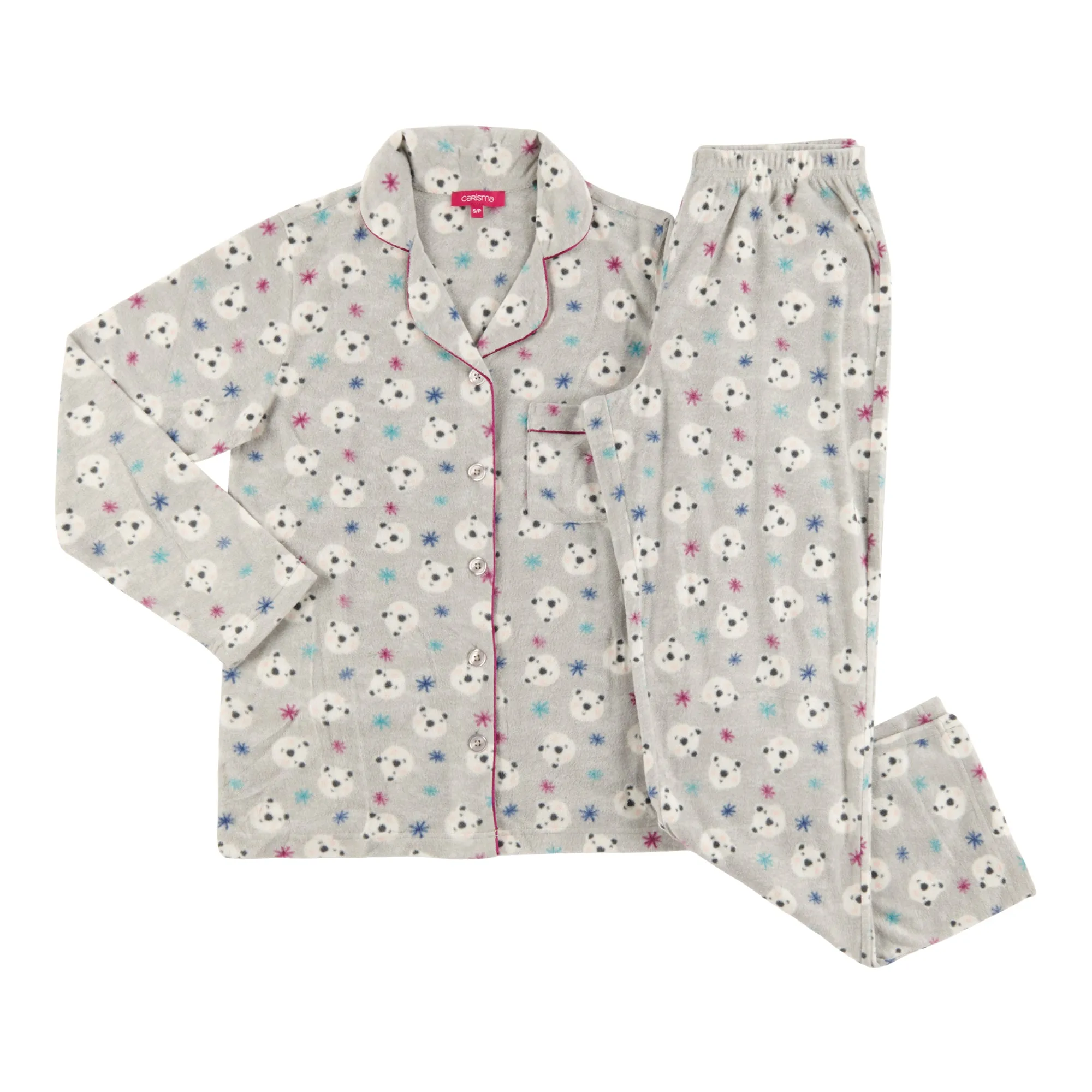 Carisma Women's Starry Nights Long Sleeve Collared PJ Set, 2-Piece sold by Giant Tiger product image thumbnail 4