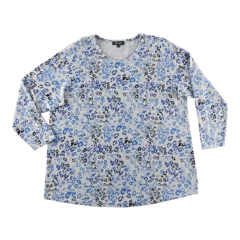 lily morgan Women's Plus Urban Chic Round Neck Blouse sold by Giant Tiger