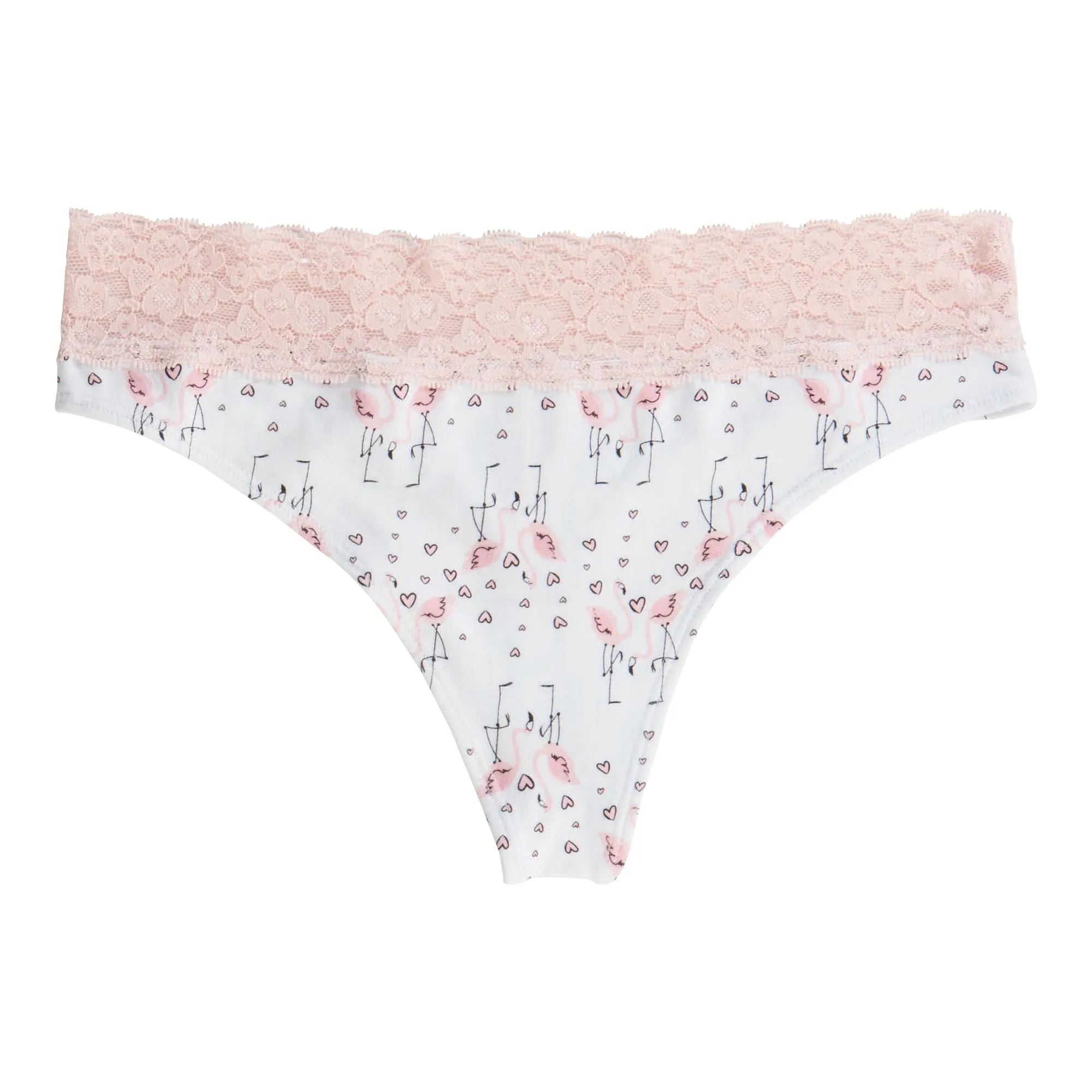 Carisma Women's Cotton Lace Thong sold by Giant Tiger