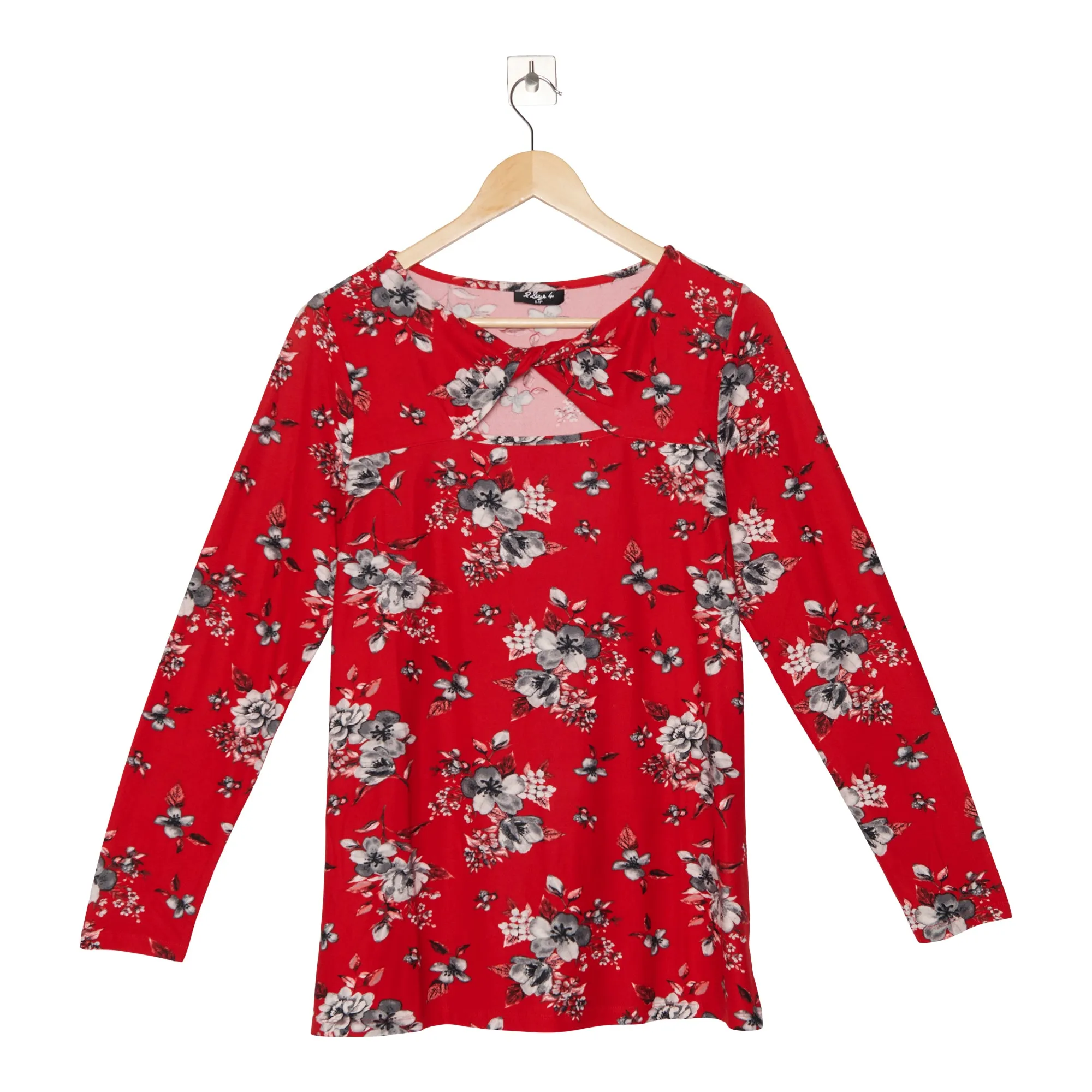 Women's Printed Long Sleeve Twist Neck Top sold by Giant Tiger product image thumbnail 4