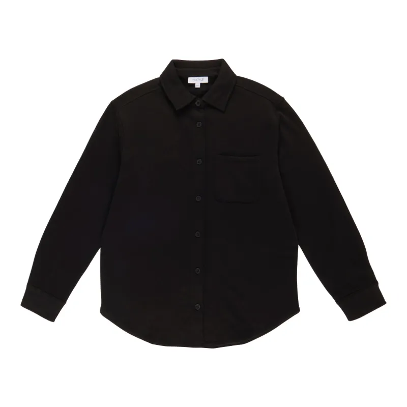 mySTYLE Women's Collared Long Sleeve Fleece Shacket sold by Giant Tiger