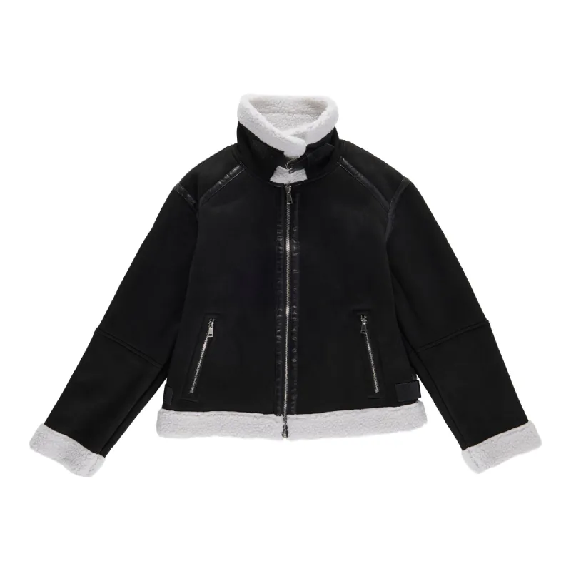 mySTYLE Women's Moto Shearling Jacket sold by Giant Tiger