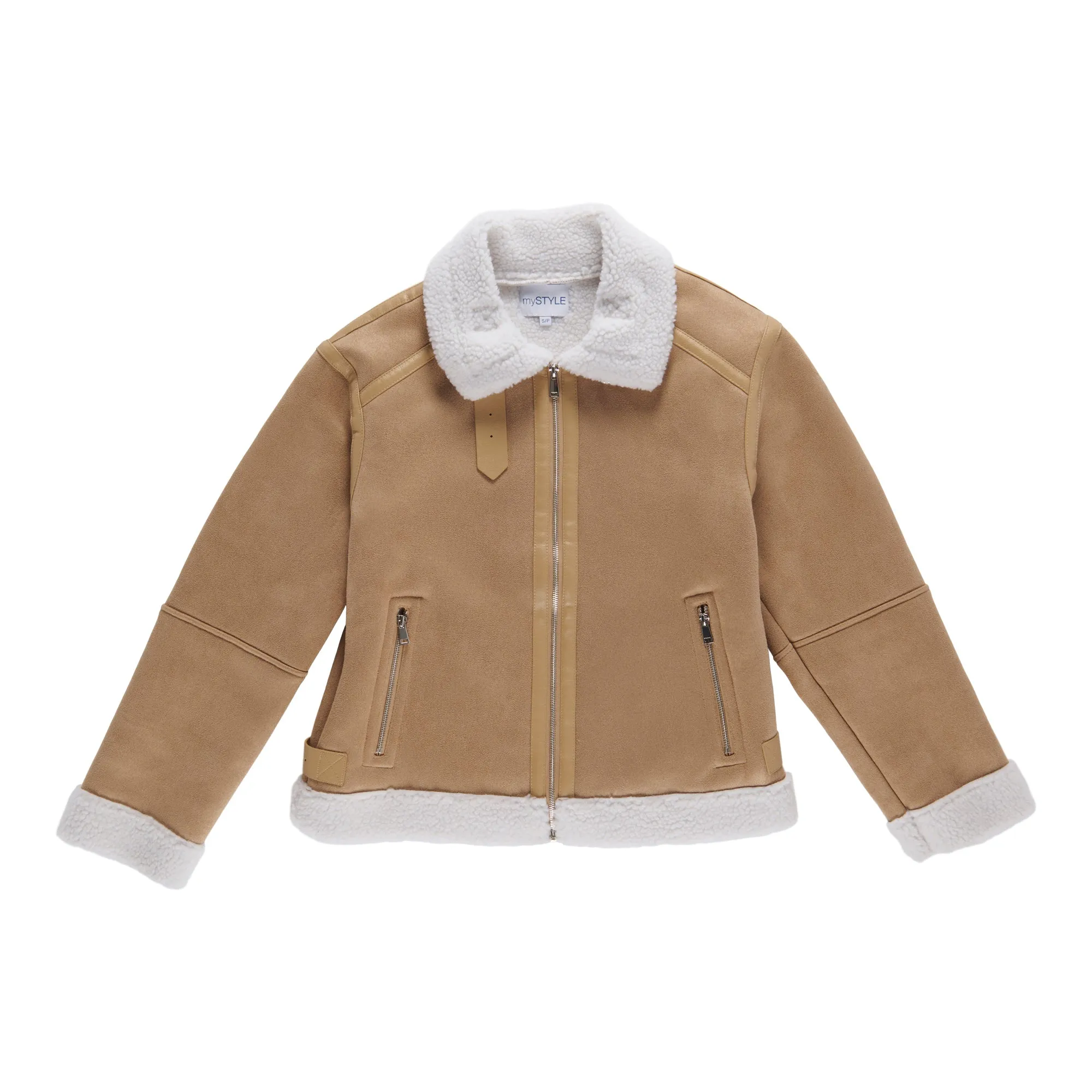 mySTYLE Women's Moto Shearling Jacket sold by Giant Tiger product image thumbnail 2