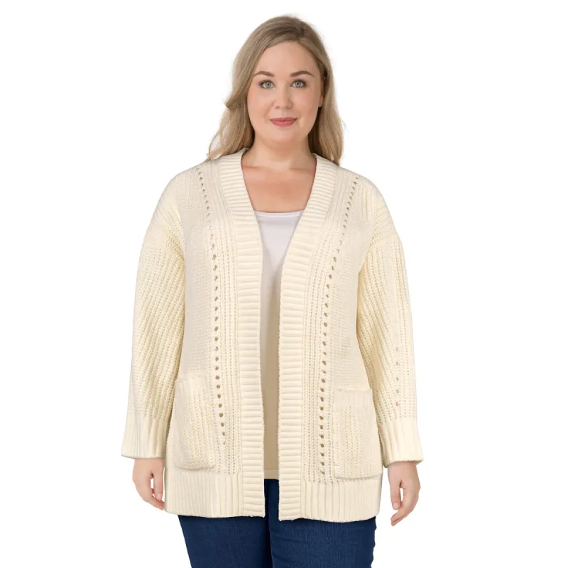 mySTYLE Women's Plus Chenille Cardigan sold by Giant Tiger