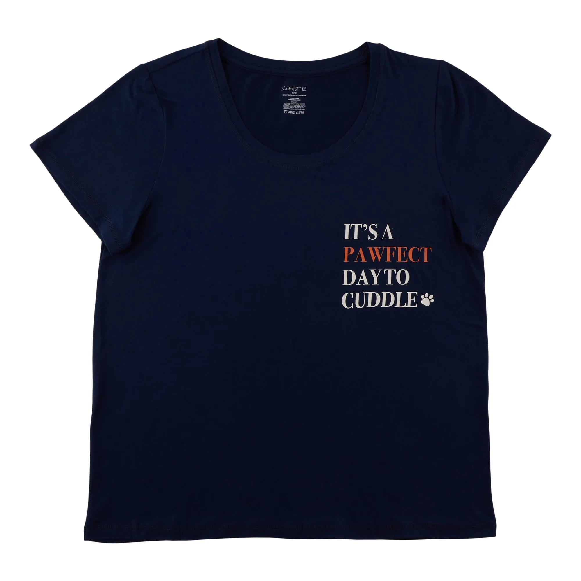 Carisma Women's Perfect Dream Peachy Crew Neck Sleep T-Shirt sold by Giant Tiger