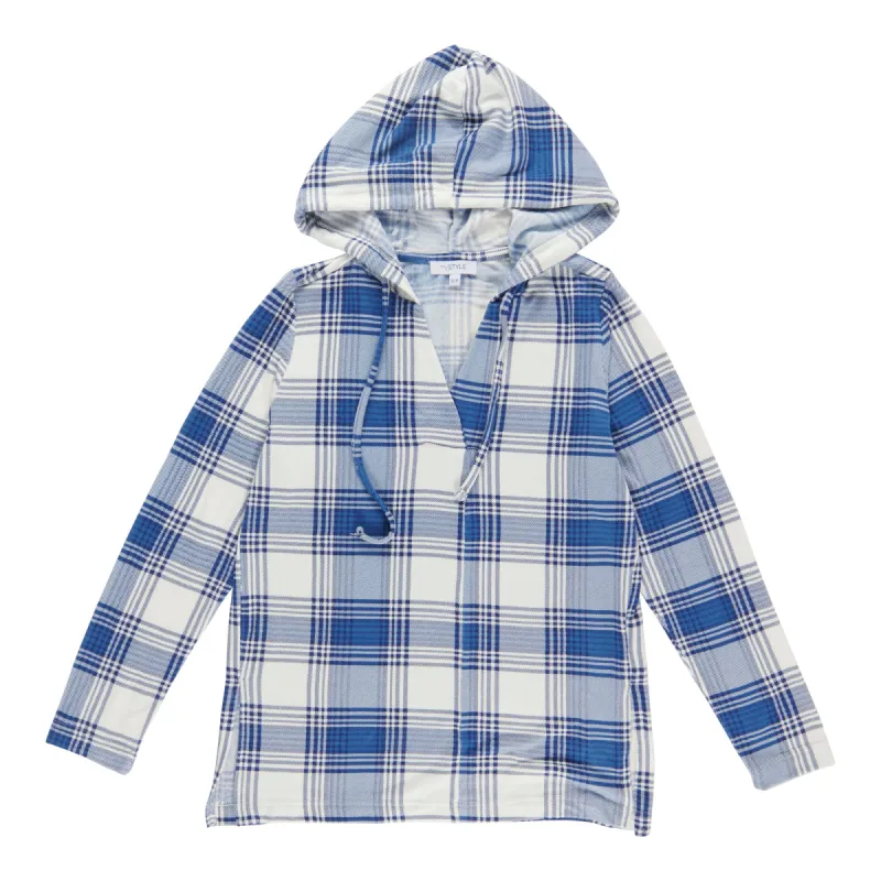 mySTYLE Women's Hooded Plaid Top sold by Giant Tiger