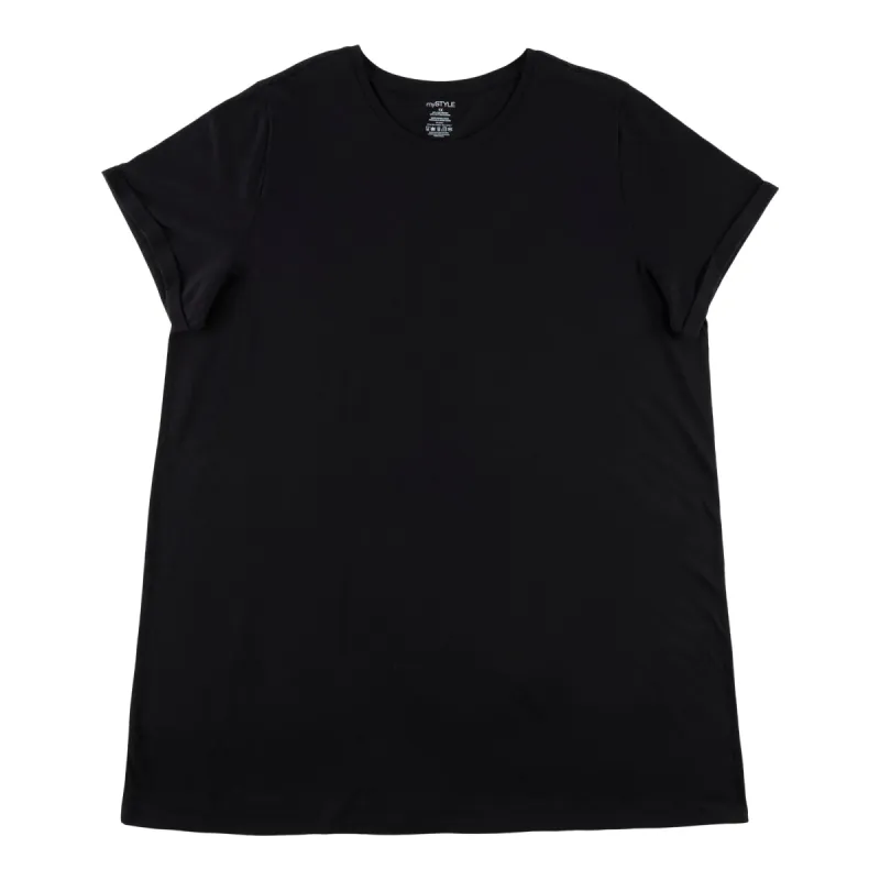 mySTYLE Women's Plus Round Neck Tunic T-Shirt sold by Giant Tiger
