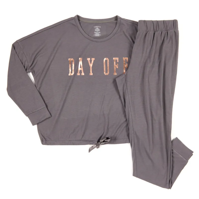 Carisma Women's Autumn Dusk Screen Printed PJ Jogger Set, 2-Pieces sold by Giant Tiger