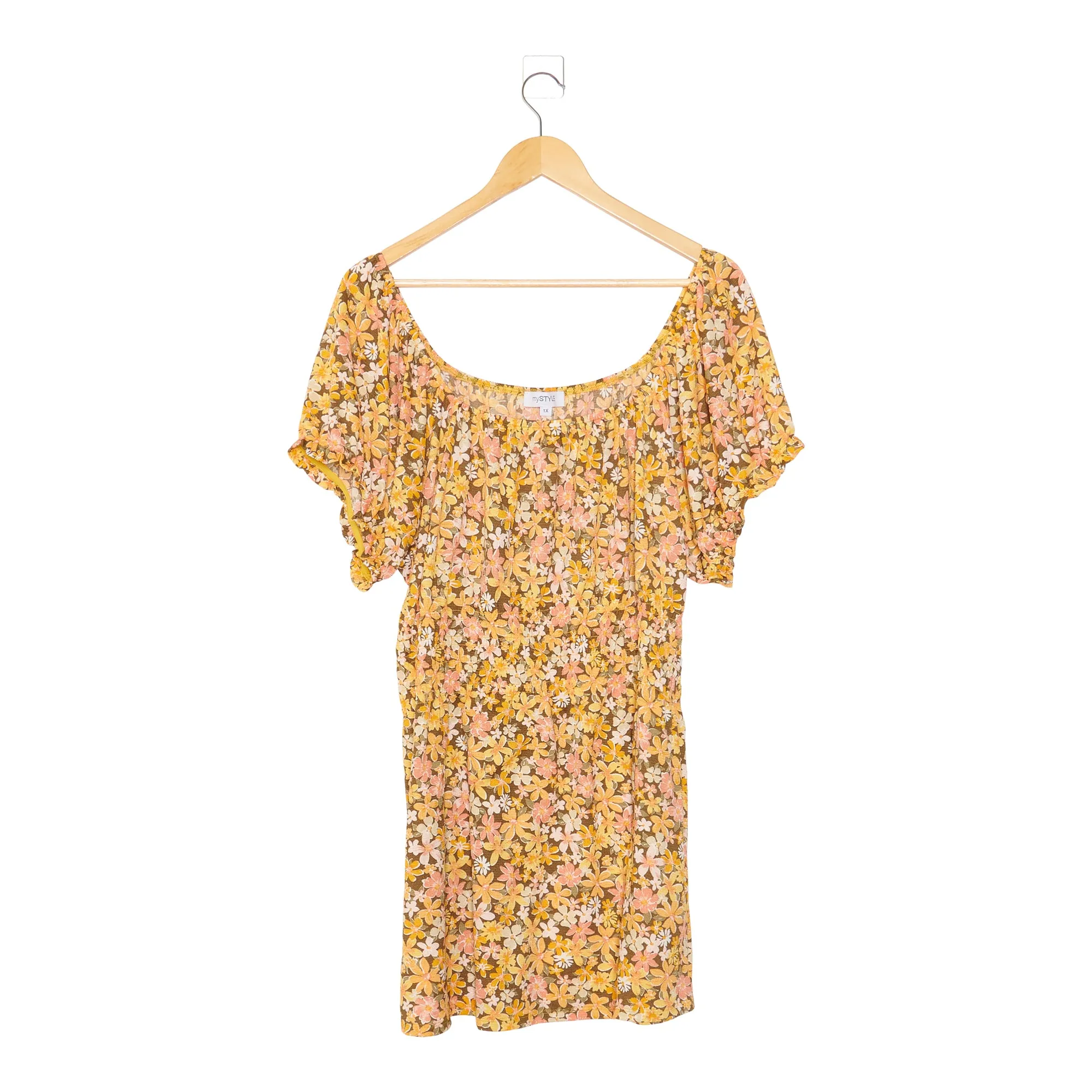 mySTYLE Women's Plus Cool Comfort Printed Eyelet Top sold by Giant Tiger product image thumbnail 3