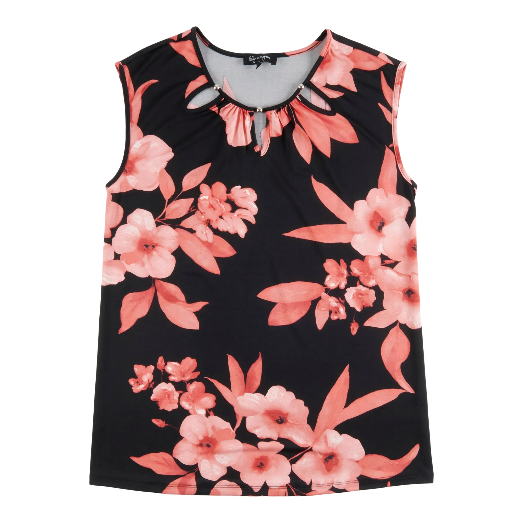 lily morgan Women's Tropical Beaded Keyhole Top sold by Giant Tiger product image thumbnail 2